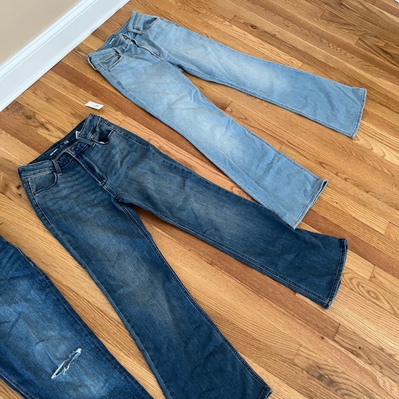 Old navy Jeans bundle size 2 petite length ultra high flare & straight - Picture 3 of 8